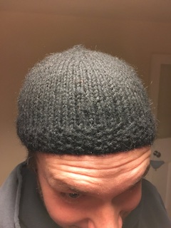 Knitted hat by Jonathan Pulfer