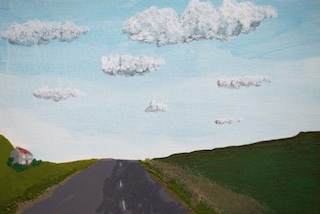 remote road painting by Jonathan Pulfer